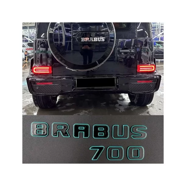 Metallic Brabus 700 Tiffany with Black emblems badges set for Mercedes-Benz G-class w463a w464 Mercedes-Benz, Emblems, G-Class 2