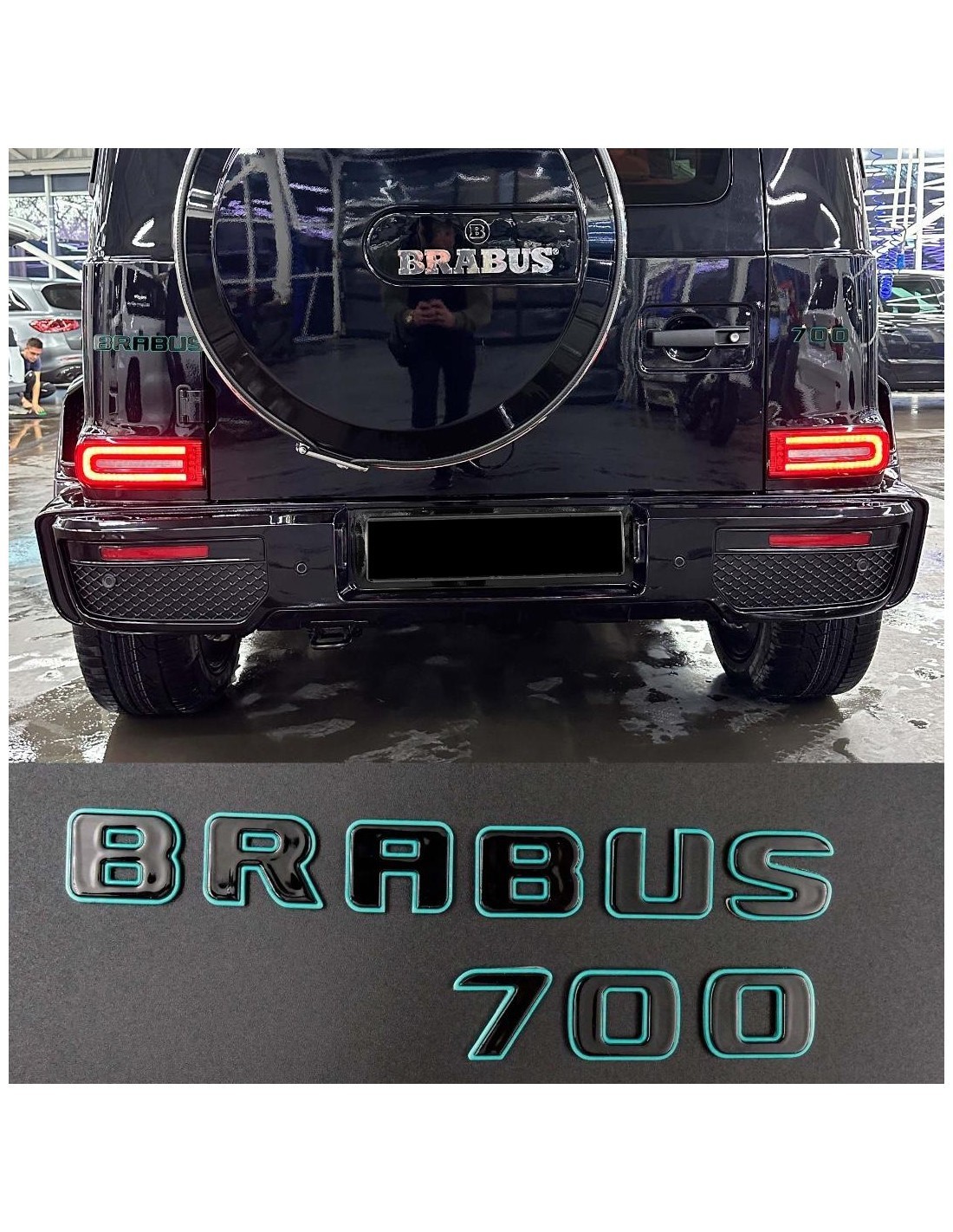 Zestaw emblematów Brabus 700 Tiffany Mercedes-Benz G-klasa w463a w464 Mercedes Benz, Emblems, G Class W463A, Logo i emblematy, 