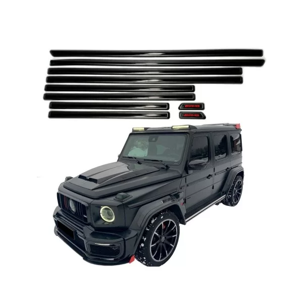  - Mercedes-Benz - AMG-listinsatser svart glansig för Mercedes-Benz G-Klass W463A W464 10st Set - 1 - Köp AMG-lister i Svart Gla
