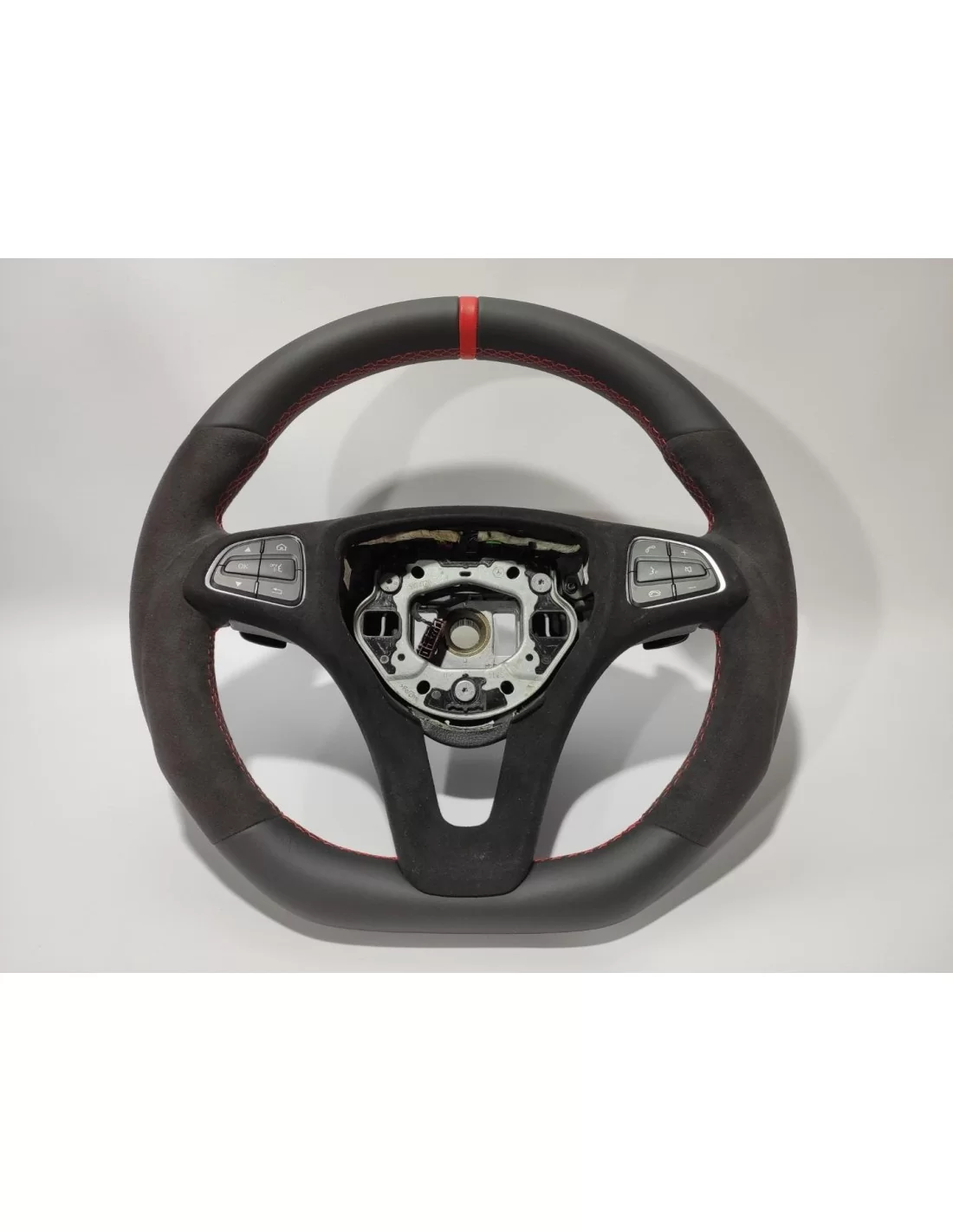  - Steering Wheels - Mercedes-Benz GLE GLC GLS C CLA W205 W166 X166 Ratt Läder Alcantara - 1 - Förbättra din körupplevelse med M