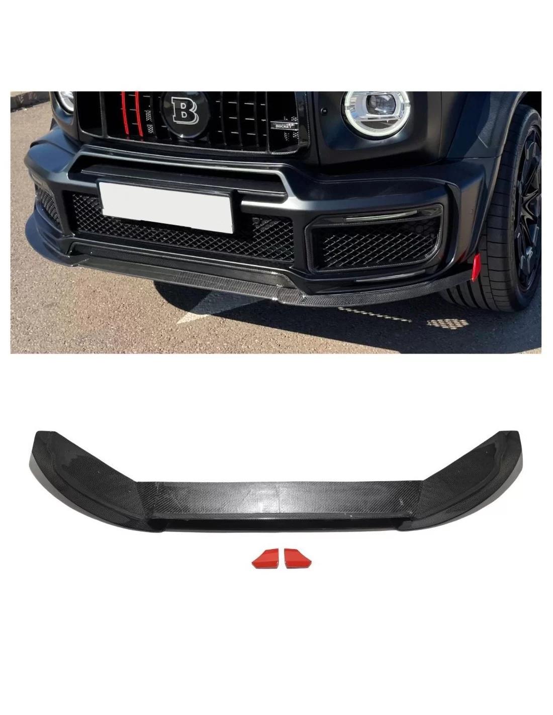 Spoiler för framläpp BRABUS G900 Rocket Edition i kolfiber för Mercedes-Benz W463a W464 Mercedes-Benz, Mercedes-Benz G-Class 201 Spoiler för framläpp BRABUS G900 Rocket Edition i kolfiber för Mercedes-Benz W463a W464 Mercedes-Benz, Mercedes-Benz G-Class 201