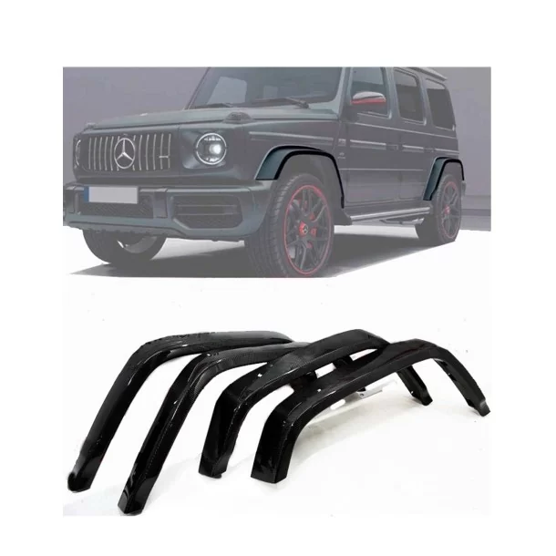  - Mercedes Benz - Guardabarros de fibra de carbono 12cm para Mercedes-Benz W463a W464 - 1 - ¡Comprar Guardabarros de Fibra de C