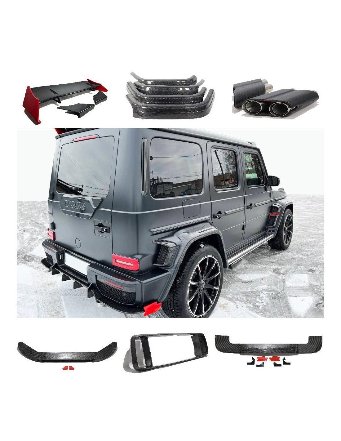 - Mercedes-Benz - Сarbon fiber Brabus Rocket G900 style body kit for Mercedes-Benz W463A G Wagon 2019+ - 30 - Transform your Me  - Mercedes-Benz - Сarbon fiber Brabus Rocket G900 style body kit for Mercedes-Benz W463A G Wagon 2019+ - 30 - Transform your Me