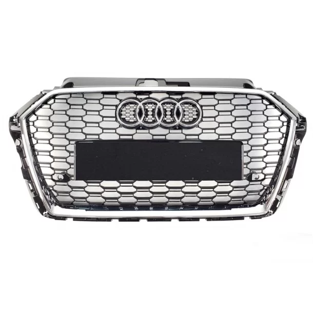 Audi RS3 Frontstoßstange Kühlergrill für Audi A3 2016-2020 Limousine schwarz chrom Audi, Audi A3 2016-2020 (8V) Audi