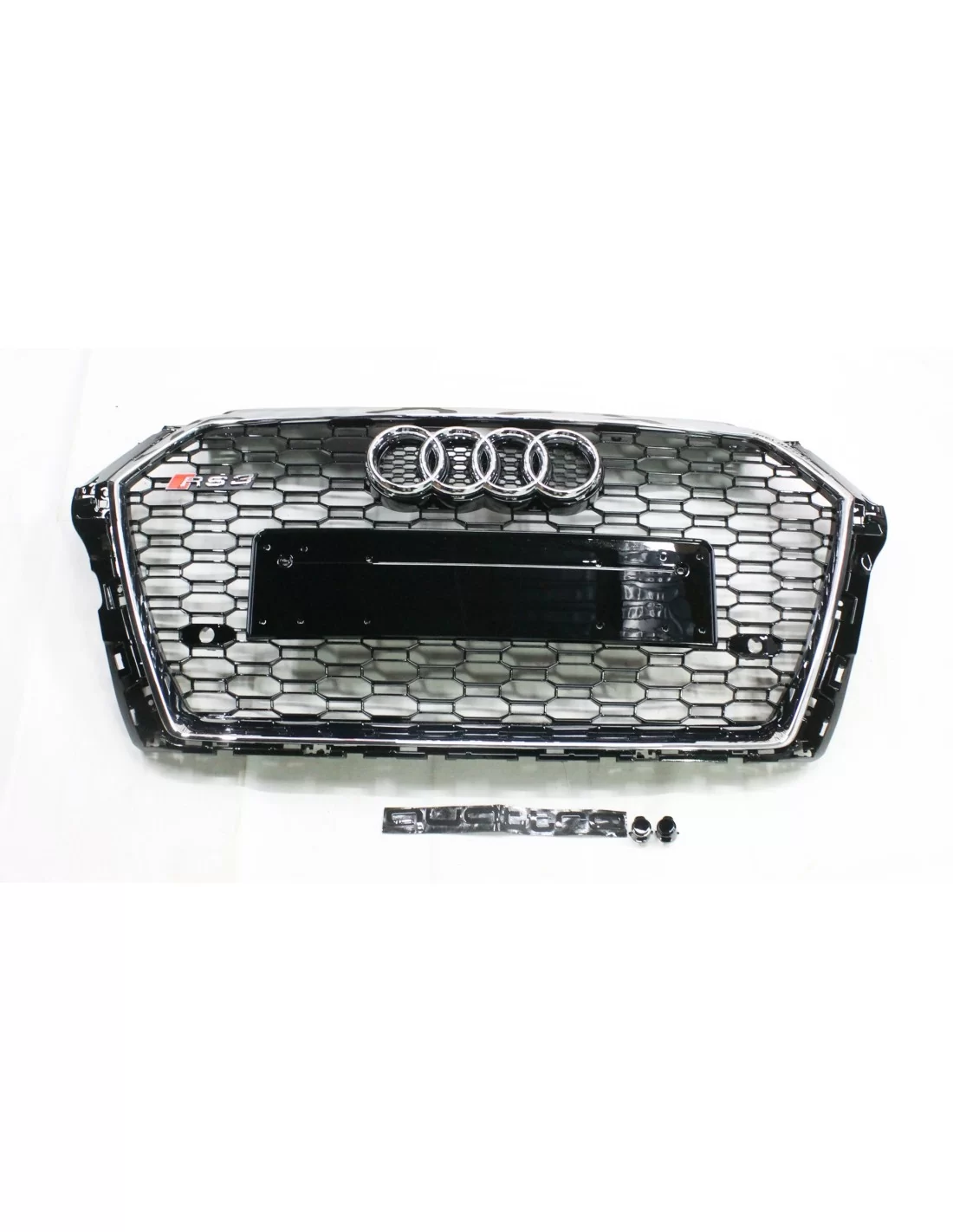 Audi RS3 front bumper radiator grille for Audi A3 2016-2020 sedan black chrom Audi, Audi A3 2016-2020 (8V) Audi Audi RS3 front bumper radiator grille for Audi A3 2016-2020 sedan black chrom Audi, Audi A3 2016-2020 (8V) Audi