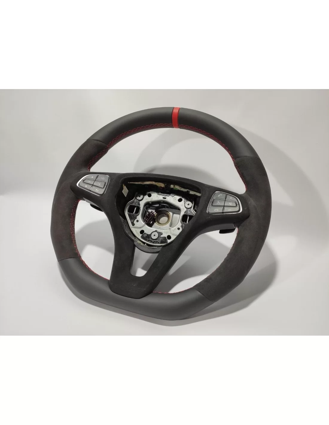  - Steering Wheels - Mercedes-Benz GLE GLC GLS C CLA W205 W166 X166 Ratt Läder Alcantara - 2 - Förbättra din körupplevelse med M