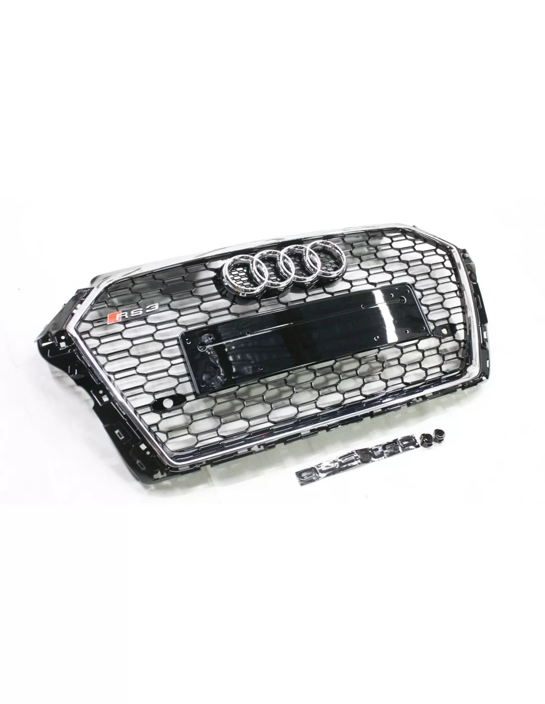 Audi RS3 front bumper radiator grille for Audi A3 2016-2020 sedan black chrom Audi, Audi A3 2016-2020 (8V) Audi Audi RS3 front bumper radiator grille for Audi A3 2016-2020 sedan black chrom Audi, Audi A3 2016-2020 (8V) Audi