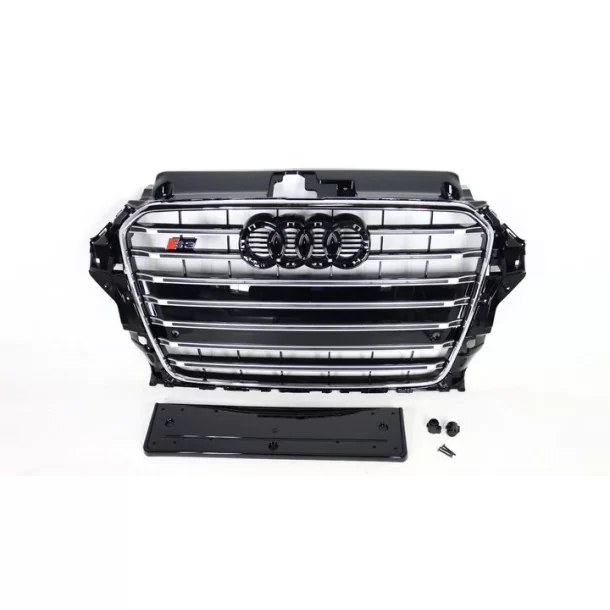 Решітка радіатора переднього бампера Audi S3 для Audi A3 2013-2016 хром Audi, Audi A3 2012-2015 (8V) Audi