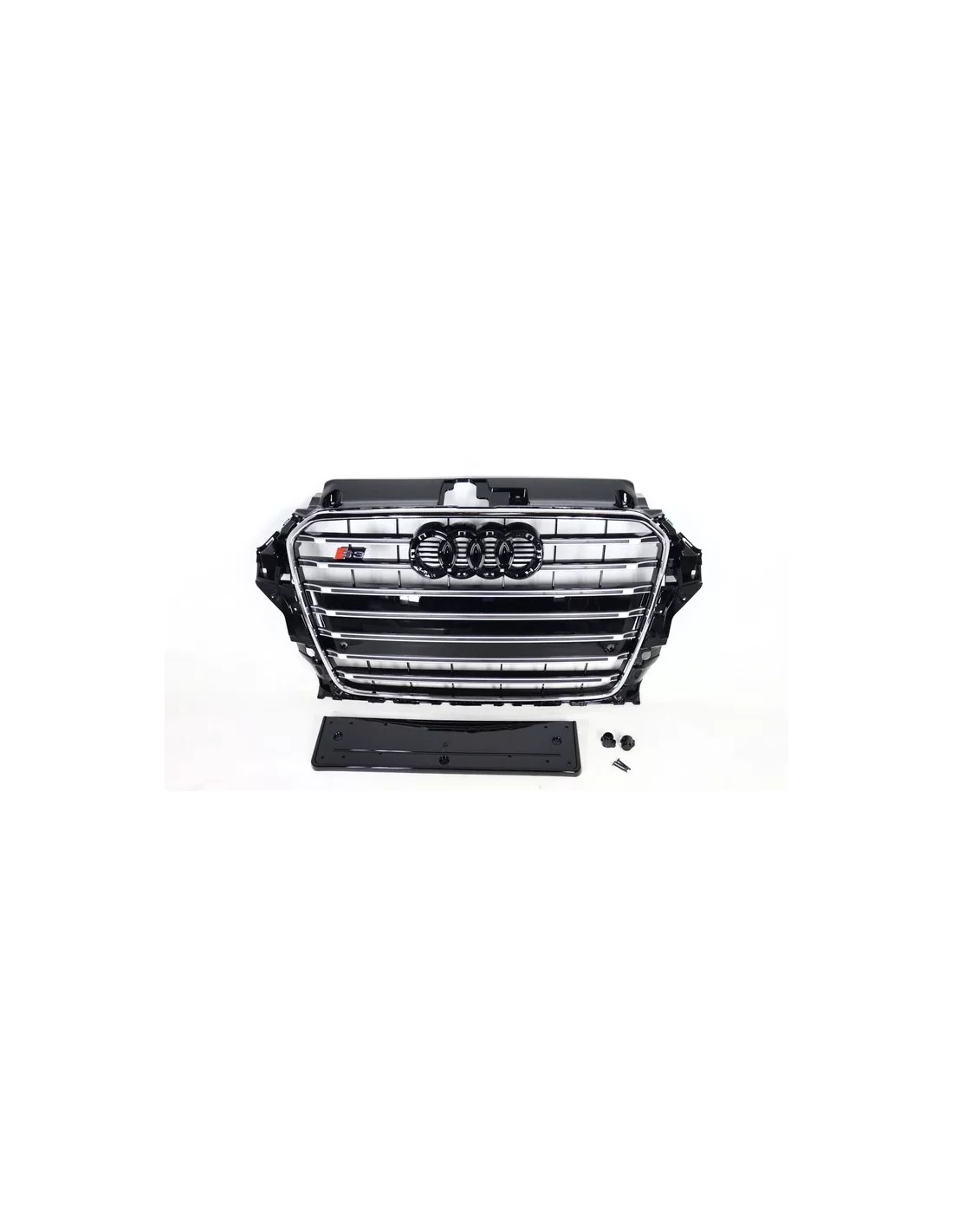 Audi S3 främre stötfångare kylargrill för Audi A3 2013-2016 krom Audi, Audi A3 2012-2015 (8V) Audi