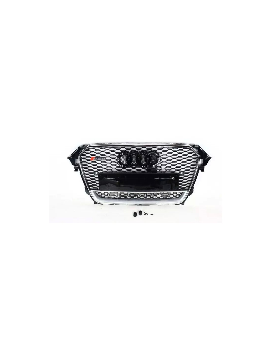 アウディA4 2012年から2015年のためのアウディRS4クロムクワトロフロントバンパーラジエーターグリル Audi, Audi A4 2011-2015 (B8) Audi