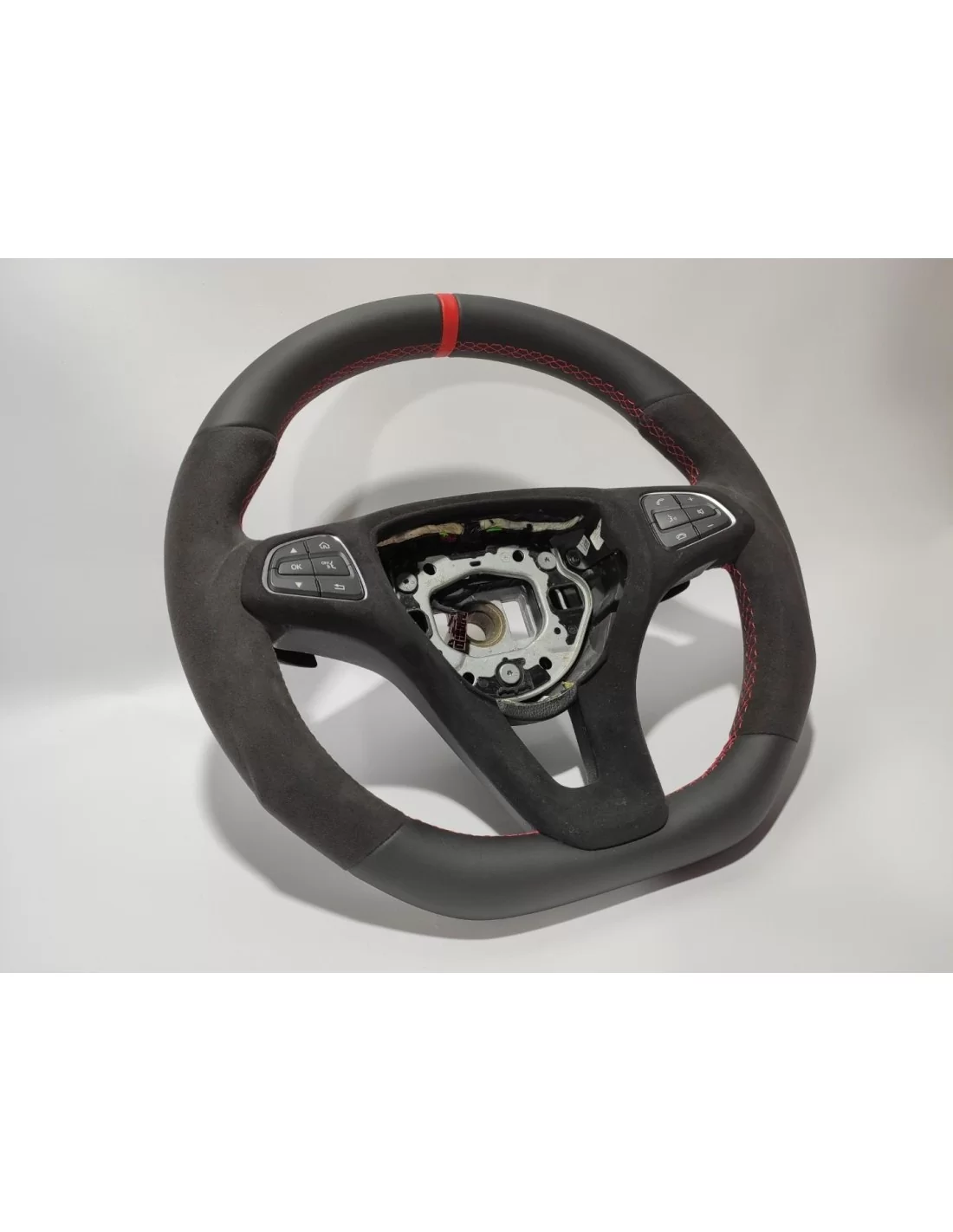  - Steering Wheels - Mercedes-Benz GLE GLC GLS C CLA W205 W166 X166 Ratt Läder Alcantara - 3 - Förbättra din körupplevelse med M