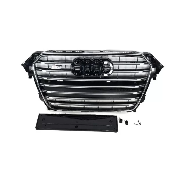 用于 2012-2015 年奥迪 A4 的奥迪 S4 前保险杠散热器格栅 Audi, Audi A4 2011-2015 (B8) Audi