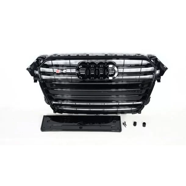 Audi S4 all BLACK front bumper radiator grille for Audi A4 2012-2015 Audi, Audi A4 2011-2015 (B8) Audi Audi S4 all BLACK front bumper radiator grille for Audi A4 2012-2015 Audi, Audi A4 2011-2015 (B8) Audi