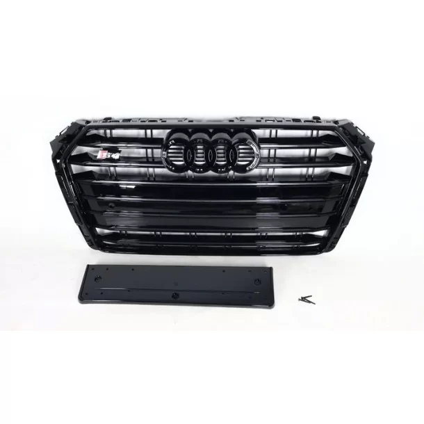 Audi S4 S-line ALL BLACK front bumper radiator grille for Audi A4 2015-2019 Audi, Audi A4 2015-2019 (B9) Audi Audi S4 S-line ALL BLACK front bumper radiator grille for Audi A4 2015-2019 Audi, Audi A4 2015-2019 (B9) Audi