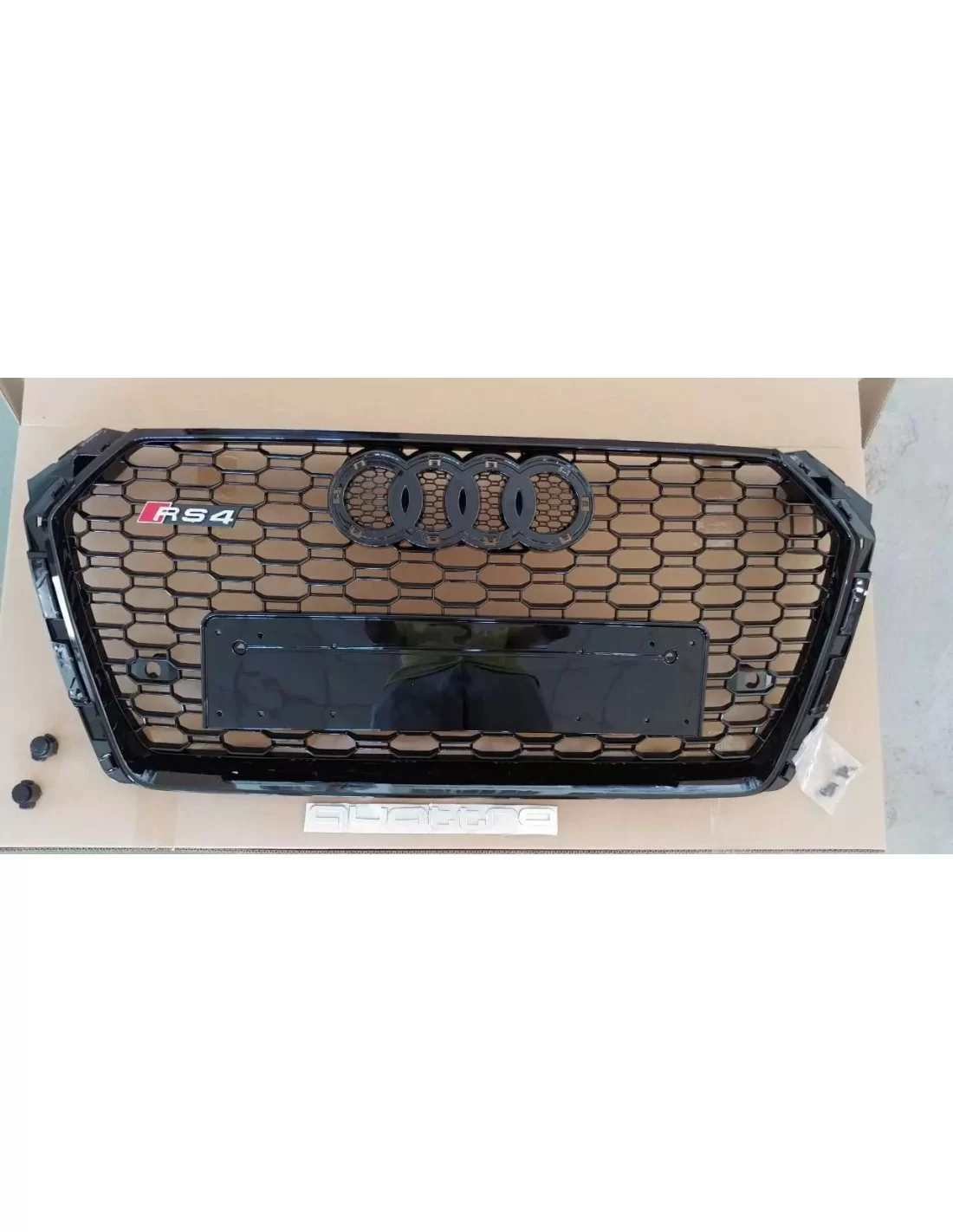 Audi RS4 BLACK front bumper radiator grille for Audi A4 2015-2019 Audi, Audi A4 2015-2019 (B9) Audi Audi RS4 BLACK front bumper radiator grille for Audi A4 2015-2019 Audi, Audi A4 2015-2019 (B9) Audi