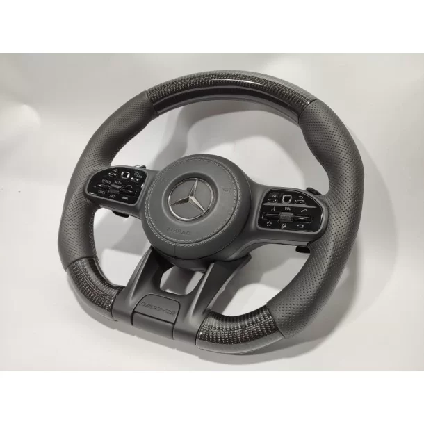  - Steering Wheels - AMG Mercedes-Benz Klasa S Klasa G S222 W463A Kierownica ze skóry węglowej - 3 - AMG Mercedes-Benz Klasa S K