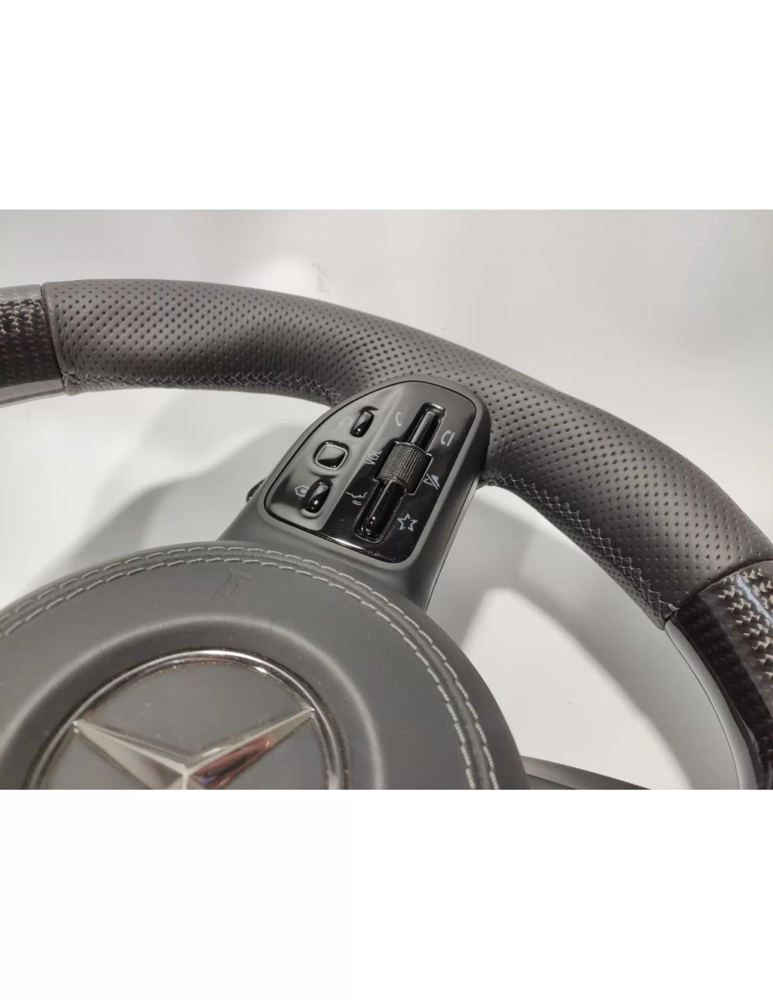 - Steering Wheels - AMG Mercedes-Benz S-Class G-Class S222 W463A Steering Wheel Carbon Leather - 7 - Upgrade your drive with th - Steering Wheels - AMG Mercedes-Benz S-Class G-Class S222 W463A Steering Wheel Carbon Leather - 7 - Upgrade your drive with th