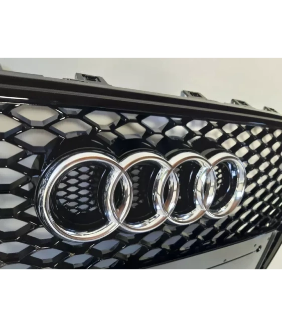 奥迪 A5 8T 2012-2015 RS5 黑色 Quattro 风格蜂窝状格栅 Audi, Audi A5 2011-2016 (8T) Audi