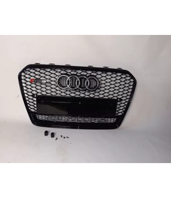 奥迪 A5 8T 2012-2015 RS5 黑色 Quattro 风格蜂窝状格栅 Audi, Audi A5 2011-2016 (8T) Audi