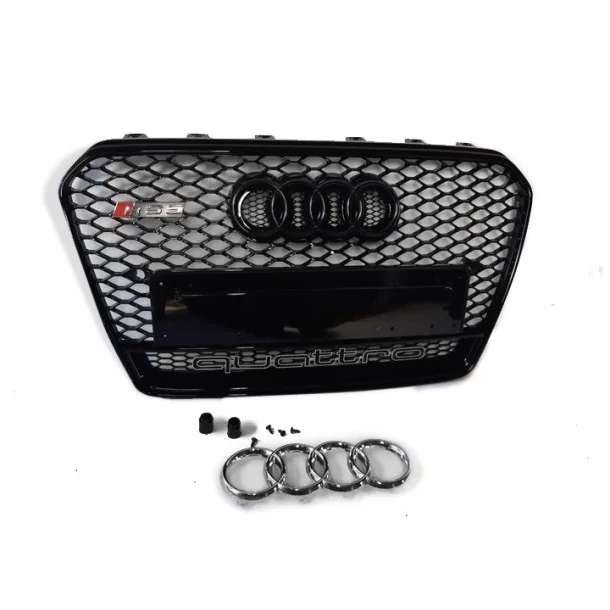 Audi A5 8T 2012-2015 front bumper grille in RS5 Black Quattro style Audi, Audi A5 2011-2016 (8T) Audi Audi A5 8T 2012-2015 front bumper grille in RS5 Black Quattro style Audi, Audi A5 2011-2016 (8T) Audi