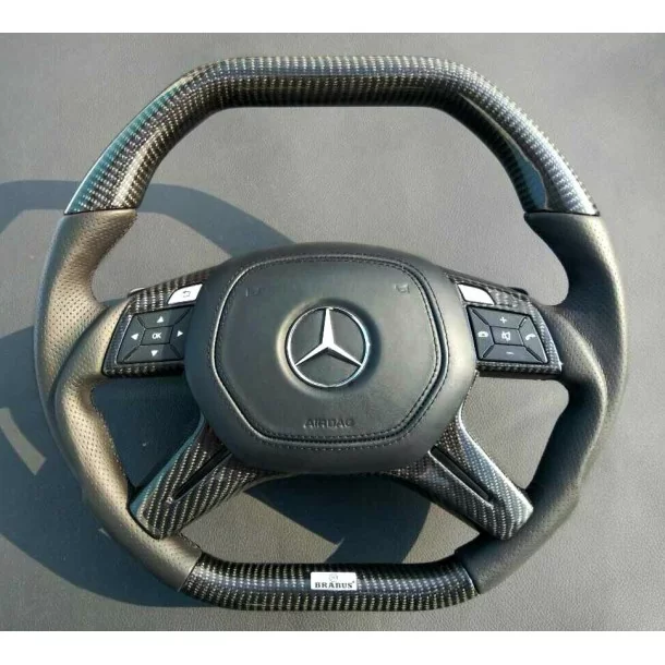  - Steering Wheels - 梅赛德斯-奔驰 W463 W166 X166 W212 碳皮方向盘 - 1 - 在 Tuneverse 购买梅赛德斯-奔驰 W463 W166 X166 W212 碳纤维和皮革方向盘！升级您的驾驶体验-今天就订购！