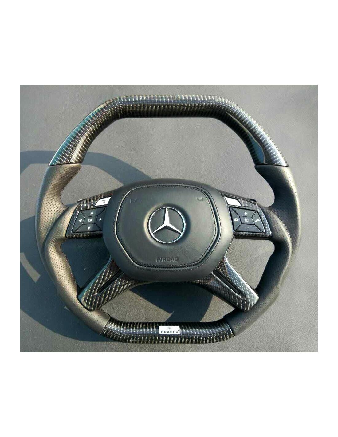  - Steering Wheels - Mercedes-Benz W463 W166 X166 W212 Volante em Couro Carbono - 1 - Comprar volante Mercedes-Benz W463 W166 X1