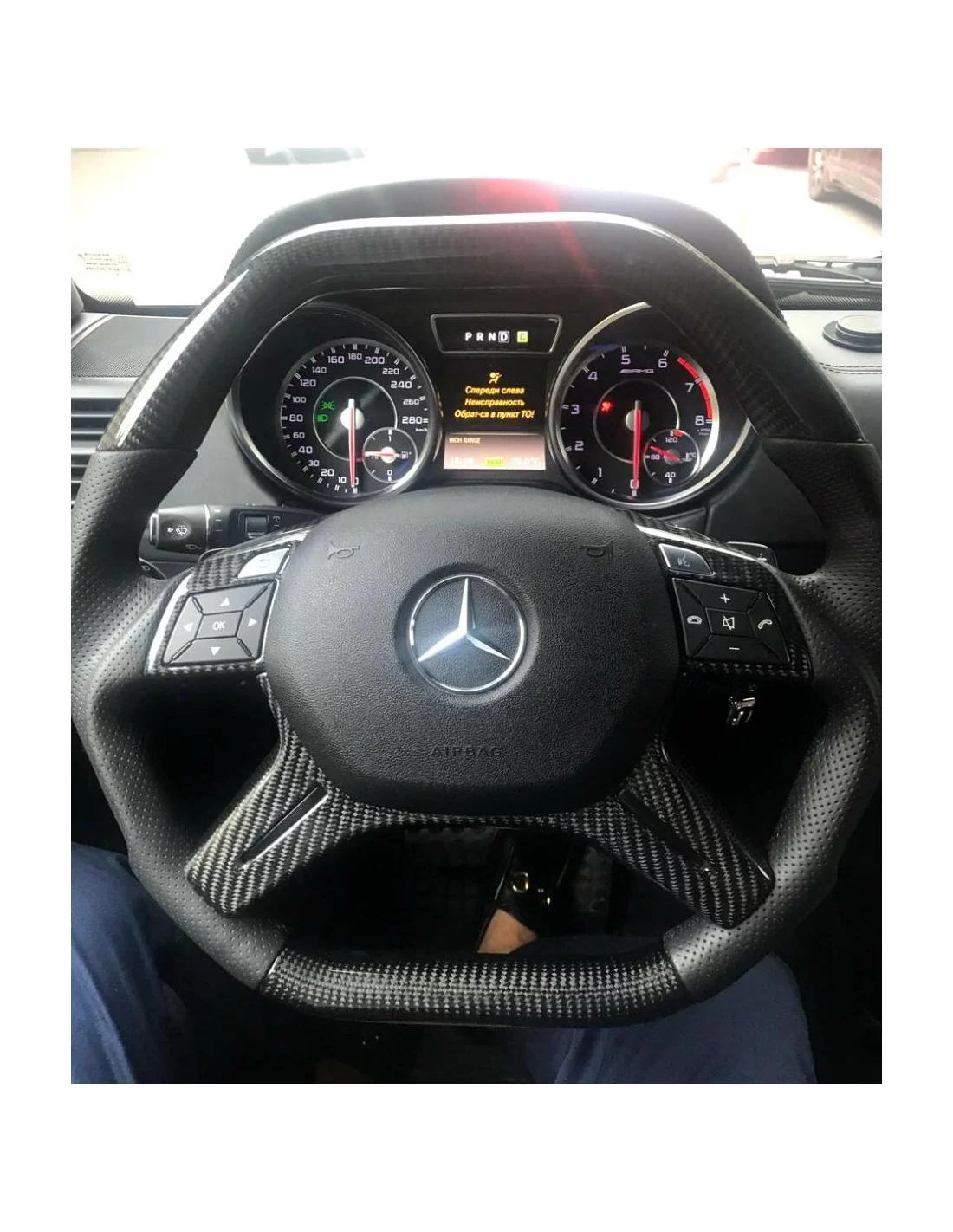  - Steering Wheels - Mercedes-Benz W463 W166 X166 W212 Volante em Couro Carbono - 2 - Comprar volante Mercedes-Benz W463 W166 X1