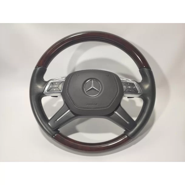  - Steering Wheels - メルセデスベンツ ML GL Gクラス Eクラス W212 W463 W166 X166 ステアリングホイール ウッド - 1 - Steering Wheels メルセデスベンツ ML GL Gクラス Eクラス 