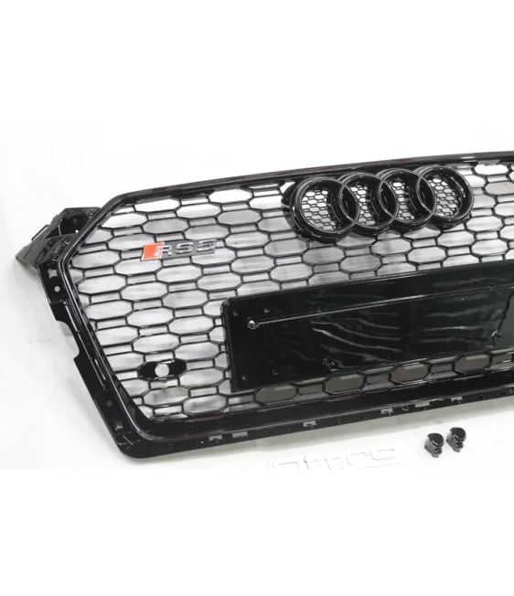 适用于奥迪 A5 S5 2016+ F5 蜂窝格栅散热器格栅 RS5 Quattro 光学黑色 Audi, Audi A5 2016-2019 (F5) Audi