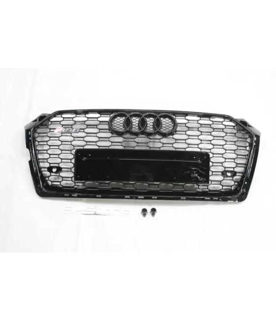 适用于奥迪 A5 S5 2016+ F5 蜂窝格栅散热器格栅 RS5 Quattro 光学黑色 Audi, Audi A5 2016-2019 (F5) Audi