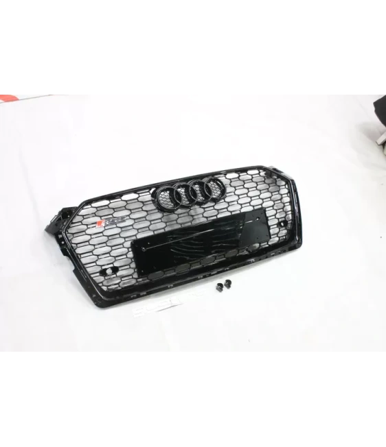 Dla Audi A5 S5 2016+ F5 kratka chłodnicy o strukturze plastra miodu RS5 Quattro optyka czarna Audi, Audi A5 2016-2019 (F5) Audi Dla Audi A5 S5 2016+ F5 kratka chłodnicy o strukturze plastra miodu RS5 Quattro optyka czarna Audi, Audi A5 2016-2019 (F5) Audi