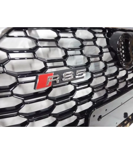 För Audi A5 S5 2016+ F5 bikakegrill RS5 Quattro optik krom Audi, Audi A5 2016-2019 (F5) Audi För Audi A5 S5 2016+ F5 bikakegrill RS5 Quattro optik krom Audi, Audi A5 2016-2019 (F5) Audi
