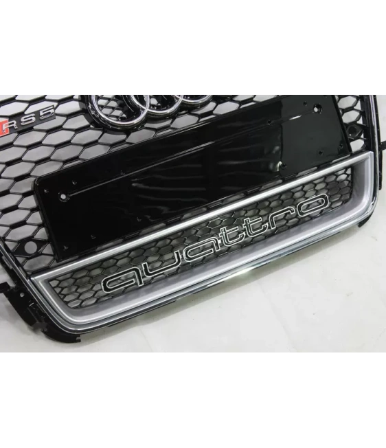 奥迪 A5 8T 2008-2011 格栅蜂窝状格栅 RS5 Chrome Quattro 前格栅 Audi, Audi A5 2007-2011 (8T) Audi