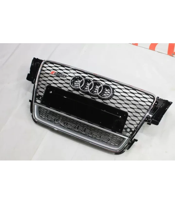 奥迪 A5 8T 2008-2011 格栅蜂窝状格栅 RS5 Chrome Quattro 前格栅 Audi, Audi A5 2007-2011 (8T) Audi