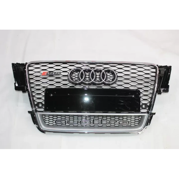 奥迪 A5 8T 2008-2011 格栅蜂窝状格栅 RS5 Chrome Quattro 前格栅 Audi, Audi A5 2007-2011 (8T) Audi