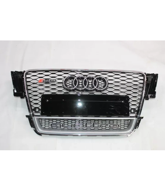 奥迪 A5 8T 2008-2011 格栅蜂窝状格栅 RS5 Chrome Quattro 前格栅 Audi, Audi A5 2007-2011 (8T) Audi