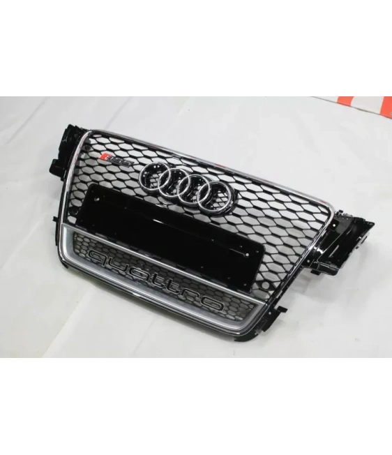 奥迪 A5 8T 2008-2011 格栅蜂窝状格栅 RS5 Chrome Quattro 前格栅 Audi, Audi A5 2007-2011 (8T) Audi