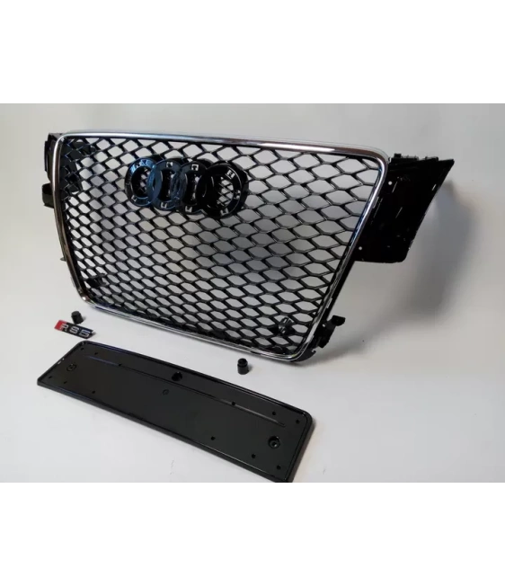 Audi A5 8T 2008-2011 grill honeycomb grill frontgrill i RS5 krom stil Audi, Audi A5 2007-2011 (8T) Audi Audi A5 8T 2008-2011 grill honeycomb grill frontgrill i RS5 krom stil Audi, Audi A5 2007-2011 (8T) Audi