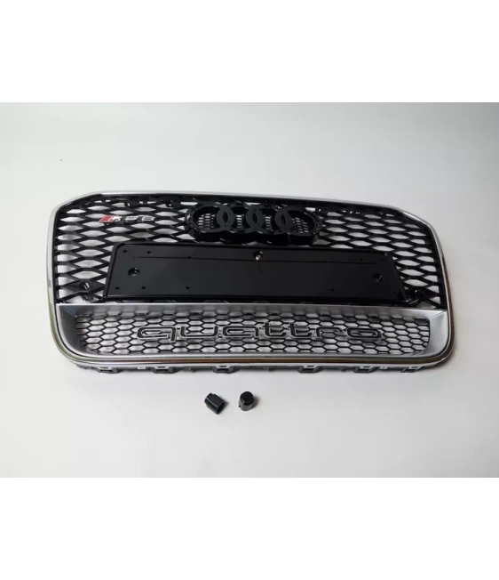 - Audi - Pour Audi A6 C7 2012-2015 Grille de radiateur RS6 Quattro optics Chrome - 8 - ❗️⭐️TOP OFFRE sur RS6 Chrome Quattro Sty  - Audi - Pour Audi A6 C7 2012-2015 Grille de radiateur RS6 Quattro optics Chrome - 8 - ❗️⭐️TOP OFFRE sur RS6 Chrome Quattro Sty
