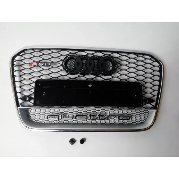  - Audi - 适用于奥迪 A6 C7 2012-2015 格栅 散热器格栅 RS6 Quattro 光学镀铬饰条 - 1 - ❗️⭐️ 顶级优惠：RS6 Quattro 风格镀铬装饰，♨️Beste 品质！Tuneverse™ 提供快速供货和✈️ 保