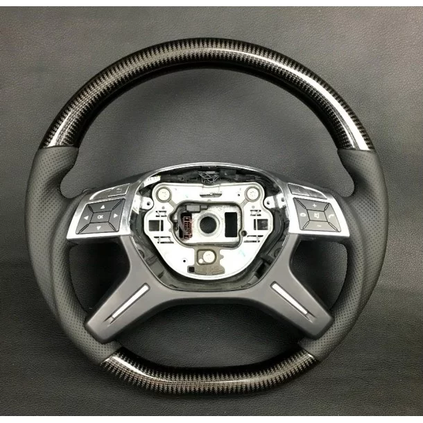  - Steering Wheels - Mercedes-Benz G-Class E-Class GL ML W463 W166 X166 W212 Кермо з карбонової шкіри - 1 - Відчуйте розкіш з ке
