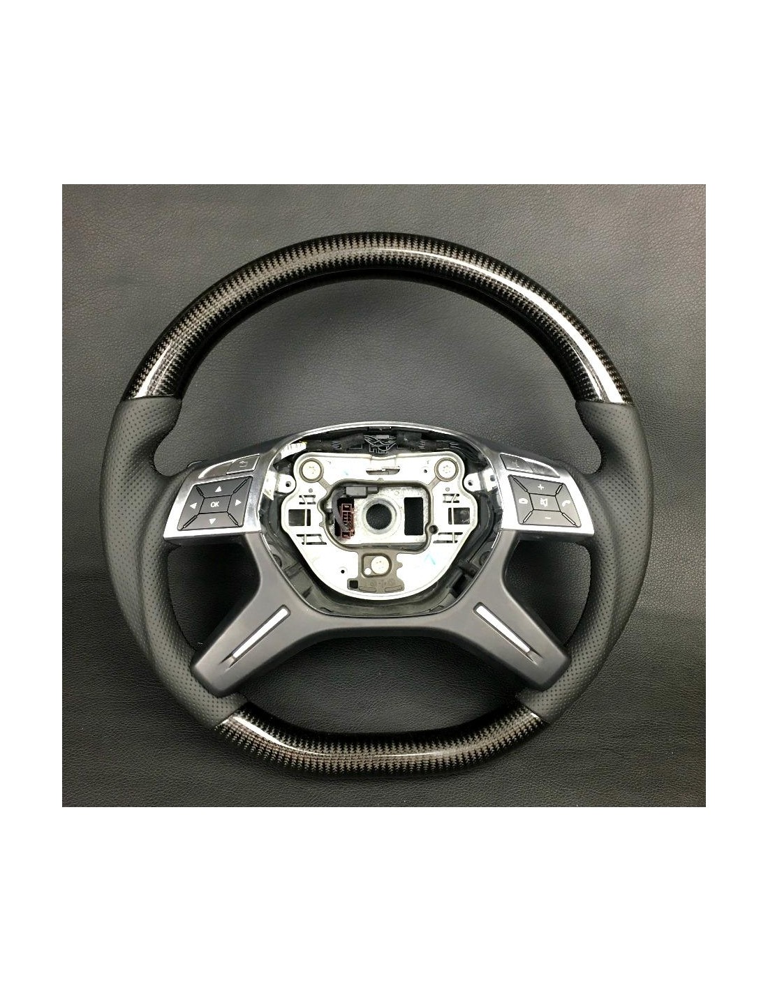  - Steering Wheels - メルセデスベンツ Gクラス Eクラス GL ML W463 W166 X166 W212 ステアリングホイール カーボンレザー - 1 - Steering Wheels メルセデスベンツ Gクラス Eクラス GL
