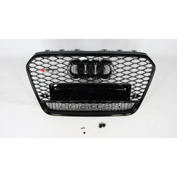  - Audi - 奥迪 A6 C7 2012-2015 散热器格栅 RS6 Quattro 光学黑 - 1 - ❗️⭐️TOP OFFER on RS6 Black Quattro Style, ♨️Beste Quality！Fast Versand✈
