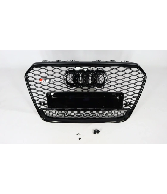 - Audi - Für Audi A6 C7 2012-2015 Kühlergrill Grill RS6 Quattro Optik Schwarz - 1 - ❗️⭐️TOP ANGEBOT auf RS6 Black Quattro Style