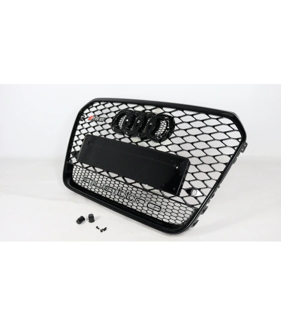  - Audi - 奥迪 A6 C7 2012-2015 散热器格栅 RS6 Quattro 光学黑 - 2 - ❗️⭐️TOP OFFER on RS6 Black Quattro Style, ♨️Beste Quality！Fast Versand✈