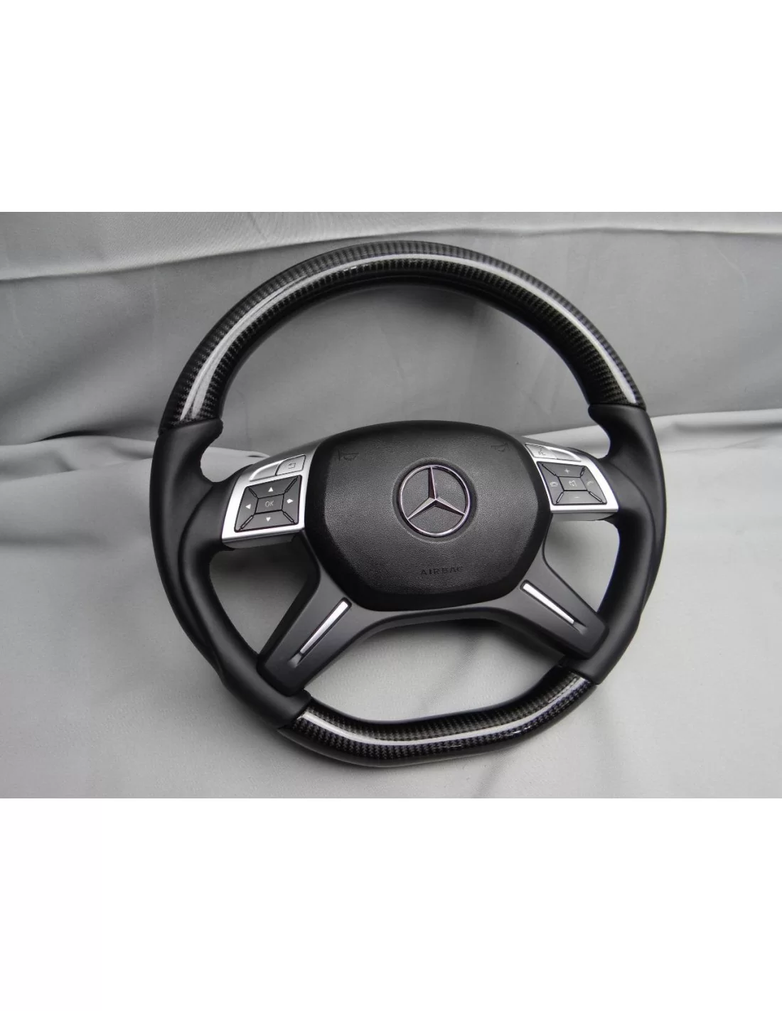  - Steering Wheels - Mercedes-Benz G-Class E-Class GL ML W463 W166 X166 W212 Кермо з карбонової шкіри - 3 - Відчуйте розкіш з ке