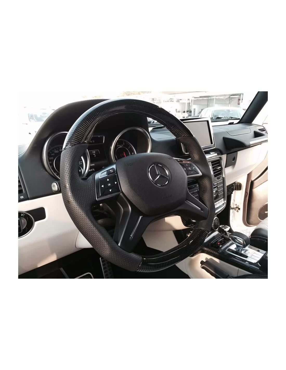  - Steering Wheels - Mercedes-Benz G-Class E-Class GL ML W463 W166 X166 W212 Кермо з карбонової шкіри - 4 - Відчуйте розкіш з ке