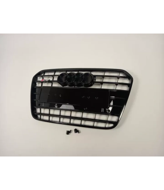  - Audi - Pour Audi A6 C7 2012-2015 Grille avant Grille de radiateur Grille S6 optique Noir - 3 - ❗️⭐️TOP OFFRE sur le S6 Black 