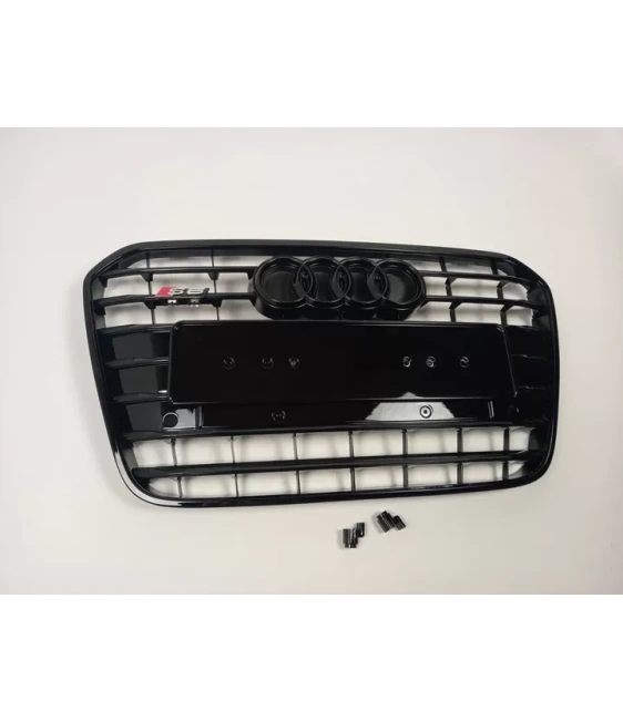  - Audi - Pour Audi A6 C7 2012-2015 Grille avant Grille de radiateur Grille S6 optique Noir - 4 - ❗️⭐️TOP OFFRE sur le S6 Black 