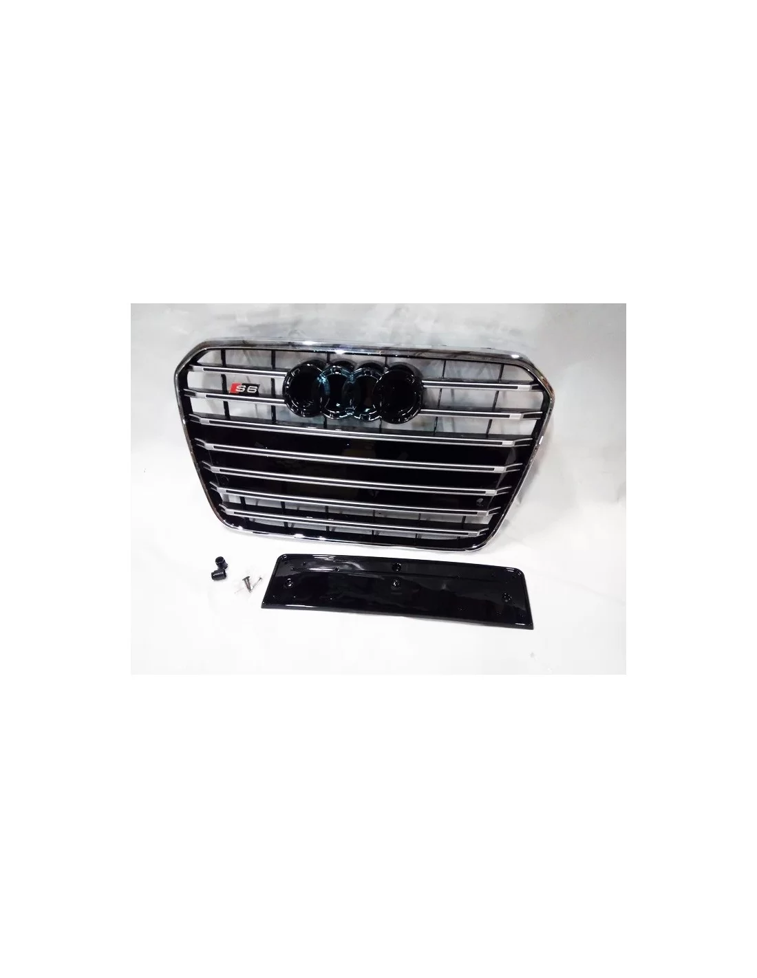  - Audi - Pour Audi A6 C7 2012-2015 Grille avant Grille de radiateur Grille S6 optics Chrome - 3 - ❗️⭐️TOP OFFRE sur S6 Chrome S